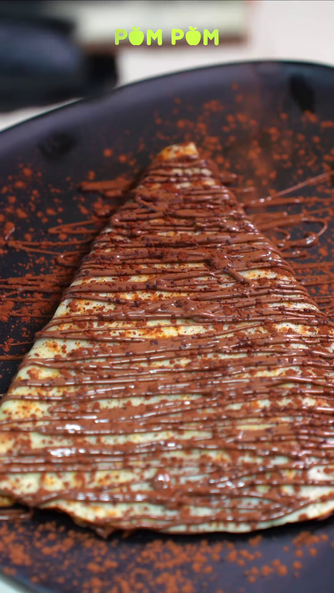 Crêpe au chocolat et cacao chez Pom Pom